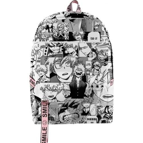 2020 New Casual 3D Print My Hero Academia backpack Schoolbag Men/Women Shoulder Travel Bag Harajuku Teenage Girls bag