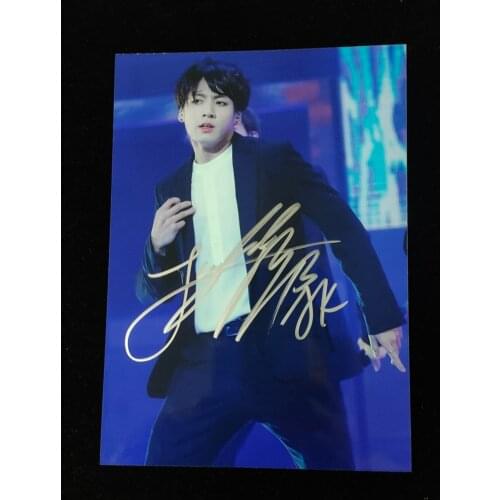 Signed Jung Kook JK autographed photo autograph ink 5*7 K-POP 072021B
