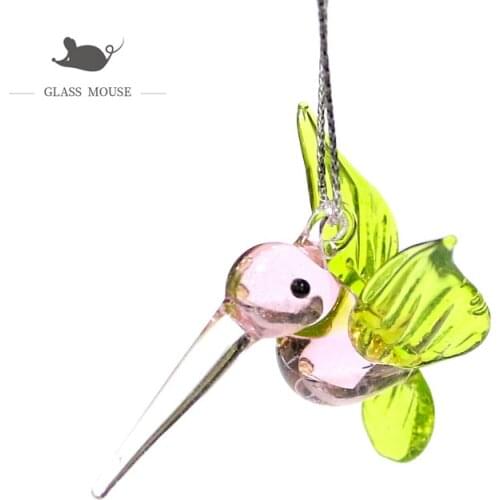 Hanging Pink Glass Sea Animal Pendant Cute Octopus Dolphin Seahorse Whale Rabbit Bird Owl Penguin Cactus Butterfly Pumpkin Angel