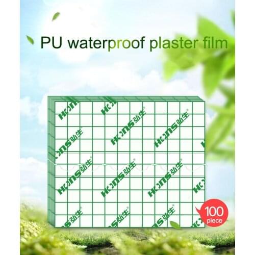 PU Membrane Acupoint Waterproof Adhesive Sports Abrasions and Falls Can Swim Bath Tape Gauze Wound Dressing Tape Fixation Tape