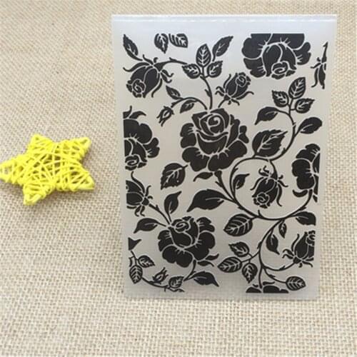 Roses Plastic Embossing Folder DIY scrapbook album card packing decoration cutting dies paper craft