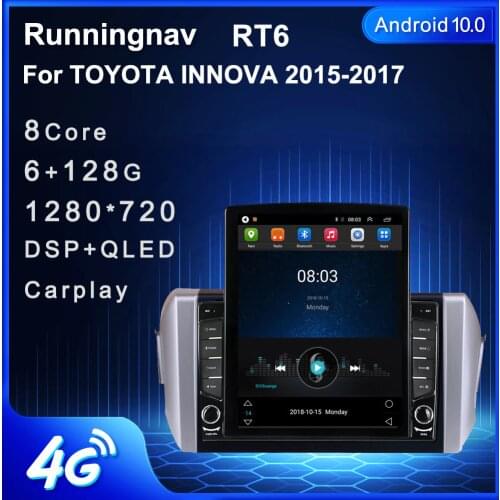Runningnav For TOYOTA INNOVA 2015 2016 2017 Tesla Type Android Car Radio Multimedia Video Player Navigation GPS