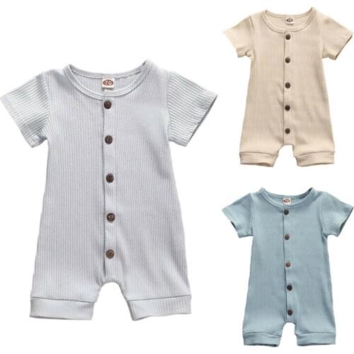UK Newborn Infant Baby Girl Boy Clothes Romper Jumpsuit playsuit Outfit Summer