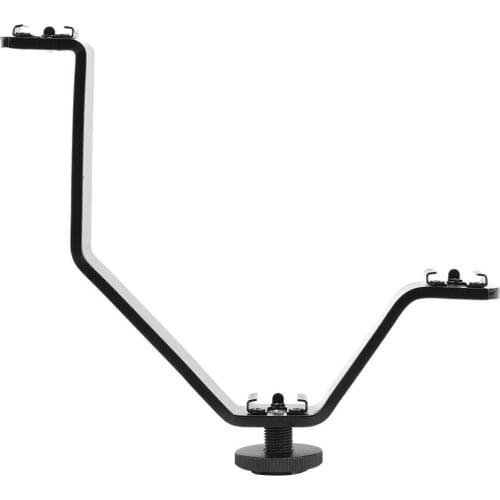 Forma triplo 3 universal sapata fria suporte de montagem For dslr câmera filmadora vídeo luz microfone monitor flash