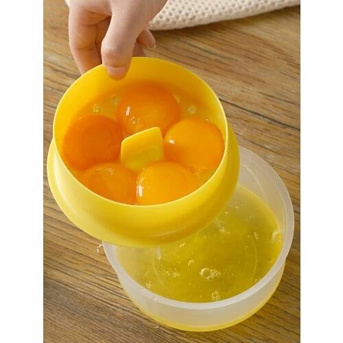 Creative Home Kitchen Baking Egg Divider Baking Tools With Storage Box Egg Yolk Protein Automatic Filter Egg Liquid