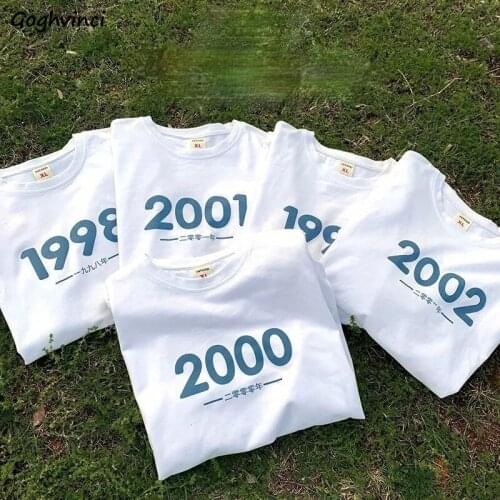 T-Shirts Women Plus Size Couple Students Summer Hot Tees Loose Simple Fashion All-match Harajuku Vintage Bf Korean Style Chic