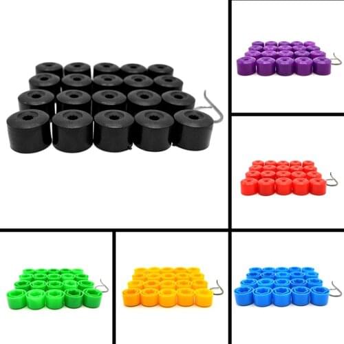 20Pcs Car Wheel Cover Hub Nut Bolt Covers Cap 17mm Auto Tyre Screws For Volkswagen For Golf MK4 Exterior Protection Accessories