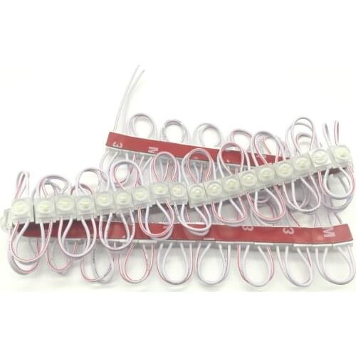 20pcs/lot LED Module 1W IP65 Waterproof DC12V Commercial Advertising led module light box with lens 180 degree injection