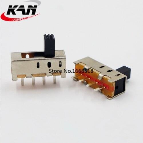 50PCS SS-13F11 13F01 13F06 1P3T-G5/G6/G7 Single pole three throw 3 Position slide switch DIP 4 pin verticle type