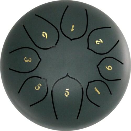 6in Percussion Drum 8-Tone Hand Pan Drums with Drumsticks Percussion Musical Instruments
