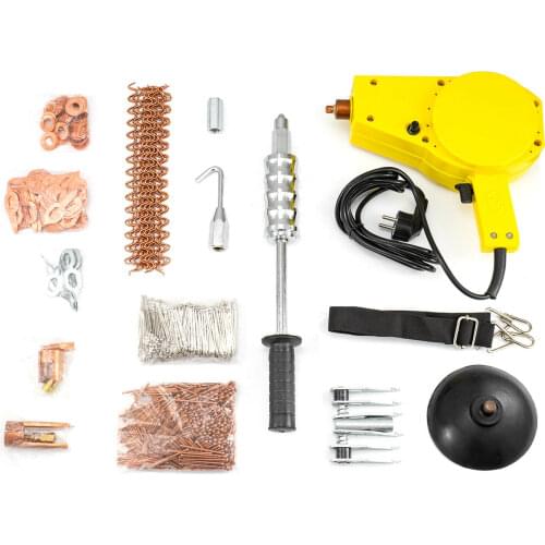 BS-70F 800VA Car Body Dent Repair Tools Spot Stud Welder Dent Puller Gun Welding Kit with More Accessories Mini Spot Welder Set