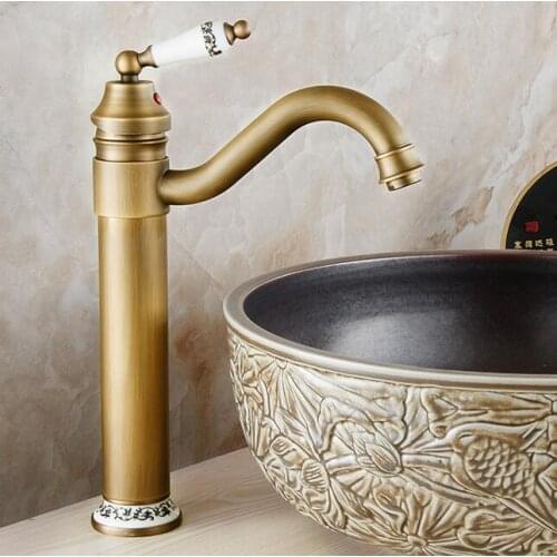 Antique ceramics bathroom faucet torneira banheiro basin faucet vintage bathroom sink ceramic faucet water tap basin mixer water