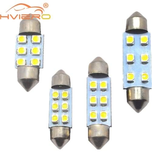 White Dome Festoon Light C5w C10W Car Led Clearance Lights Trunk Lamp 31MM 36MM 39MM Auto Door Led Reading Bulb Glove Box Lamp
