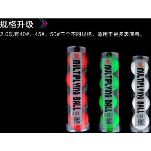 Deluxe Multiplying Balls(white/red/green),diamter=4.5cm,one to four balls Soft rubber Magic tricks magic accessories,stage