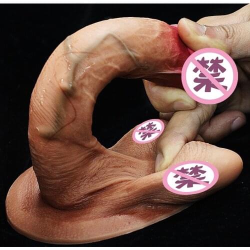 Real Moving Testis Dildo Sex Toys Realistic Strapon Dildo Penis for Lesbian G Spot Vagina Stimulator Female Masturbation Sex Toy