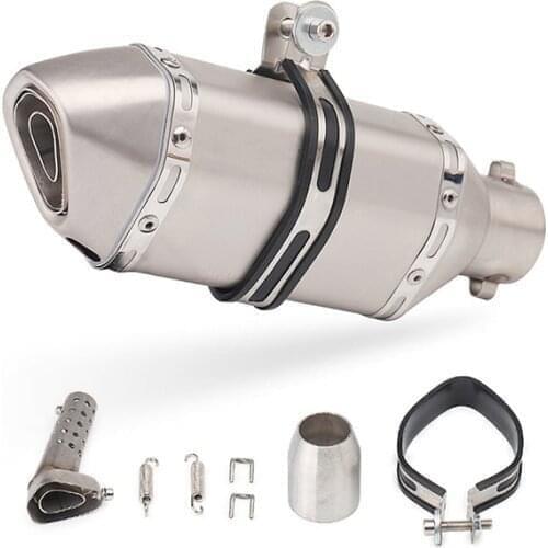 Motorcycle Exhaust Pipe Muffler for Chopper Motorcycle Vtr1000F Honda Xl 125 Xj6 Yamaha Ktm Sx 85 Kawasaki Z1000 Accessories