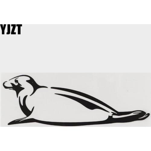 YJZT 17.2CM×14.6CM Personality Marine Animal Vinyl Sea Lions Decal Car Sticker 18A-0223