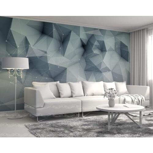 Customize any size 3d HD Nordic minimalist abstract lines geometric TV background wallpaper indoor home decoration mural