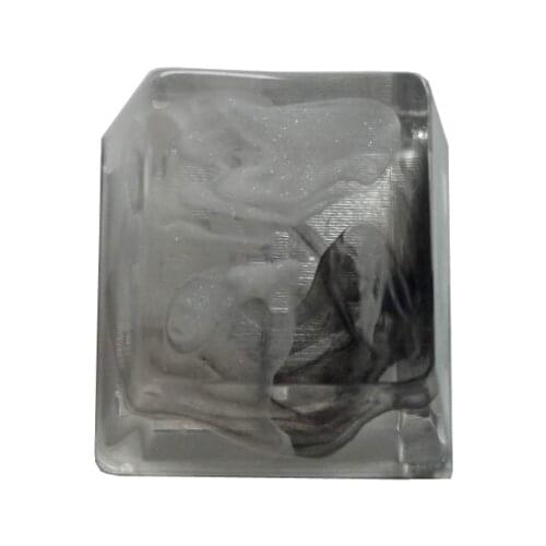 Handmade Customized OEM R4 Profile Resin Keycap for Cherry MX Switches Mechanical Keyboard RGB Translucent Resin Keycap 2020