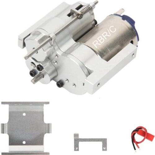 Metal Speed Change Gear Box with Gearbox Mount for WPL B1 B14 B24 B16 B36 C14 C24 MN D90 MN99S RC Car Upgrade Parts