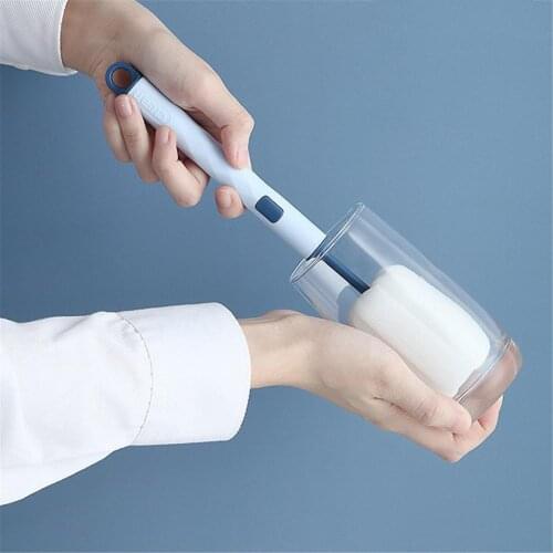 Detachable Long Handle Sponge Cup Brush Cleaner Multifunctional Cleaning Tool