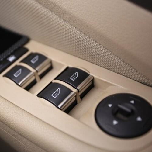 My Good Car 7Pcs/Set Car Window Lifter Buttons Trim Decoration Sticker Accessory for Ford Focus 3 4 MK3 MK4 Fiesta Ecosport