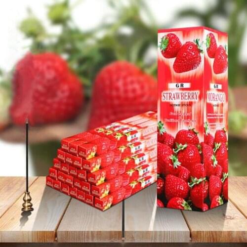 Natural Spices Indoor Good For Sleep Health Big Box India Incense Stick Strawberry Fragrance Incense Aromatic Incense