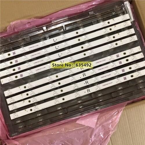 New 8 PCS(4*R 4*L) 7LED LED backlight strip for Panasonic TV TX-55AX630B TX-55AX630E TX-55DX600B TB55O9M 550TV01 550TV02