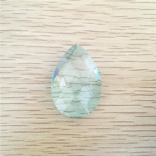 Dazzling Lt Aquamarine 10pcs 38mm Crystal Chandelier Pendants Almond Trimming Lamp Pendant For Crystal Lighting Chandelier Parts