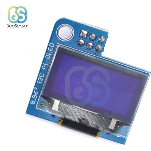 PiOLED I2C 0.96inch OLED 128x64 SSD1306 White for RPI Raspberry Pi 1, B+, Pi 2, Pi 3 and Pi Zero 3.3V