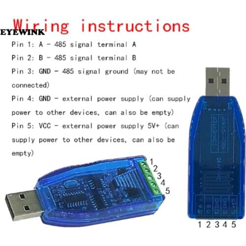 Industrial USB To RS485 Converter Upgrade Protection RS485 Converter Compatibility V2.0 Standard RS-485 A Connector Board Module