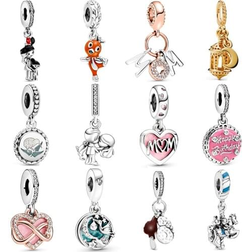 NEW 100% 925 Sterling Silver Parks Mothers Day 2020 Collection Preview Dangle Charm Women Fit Diy Original Bracelet Jewelry