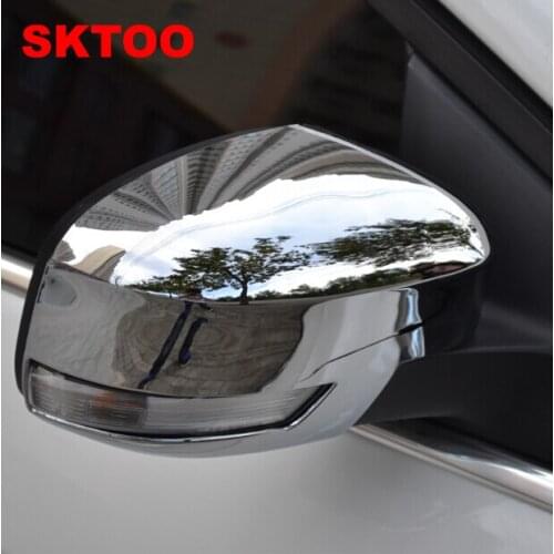 SKTOO Fit for 2012-2015 ford Focus Door Side Wing Mirror Chrome Cover Rear View Cap Accessories 2pcs per Set Car Stying