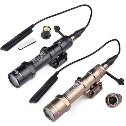 Airsoft Surefir Flashlight Hunting Rifle 470 lumens Tactical Scout Weapon Light Fit Picatinny Rail With Tail Switch