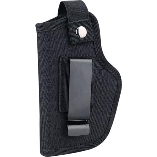 Tactical Belly Gun Holster Belt Invisible Storage Sleeve with Steel Clip Quick Pull Hidden Small Waist Storage Cover Bag Holster