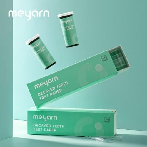 MEYARN Decayed Teeth Test Paper Household Oral Cavity Self-Examination Caries Risk Analysis Test Paper One Box(28 Pieces)