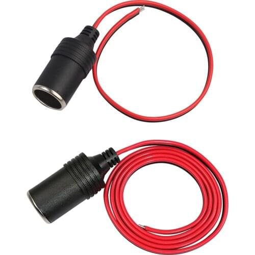Universal Car Power Adapter 12V 10A Car Cigarette Lighter Charger Cable Socket Female Connector AdapterWired Controller USB