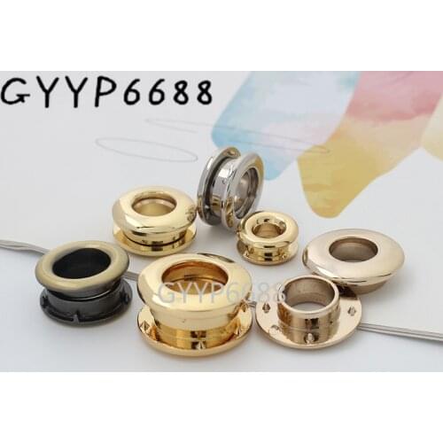 10-30-100pcs 6 colors 5-8-10-11mm inner polished eyelets for lady handbag decoration accessories chain purse hardware