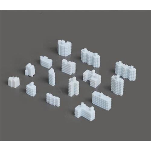 10pcs/lot plastic 1/2000 scale model building for train layout or kits building toys