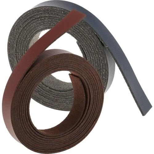 2 Pieces DIY Leather Crafts Straps Strips Garment Accessories 2 Meters Long