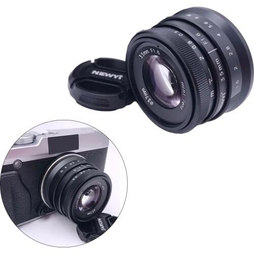35mm f/1.6 APS-C Manual Fixed Camera Lens for FujiFilm X Mount X-A2 X-A3 X-E1 X-E2 X-E3 X-A10 X-E2S X-T1 X-T10