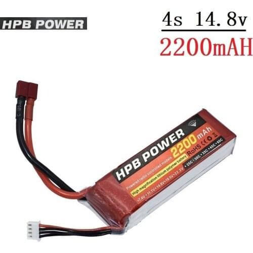 HPB POWER 2200mAh 14.8v Lipo Bettary for Rc Helicopter Car boat Airplane RC toys 14.8v Li-Polymer battery 2200mah 35C 4s battery