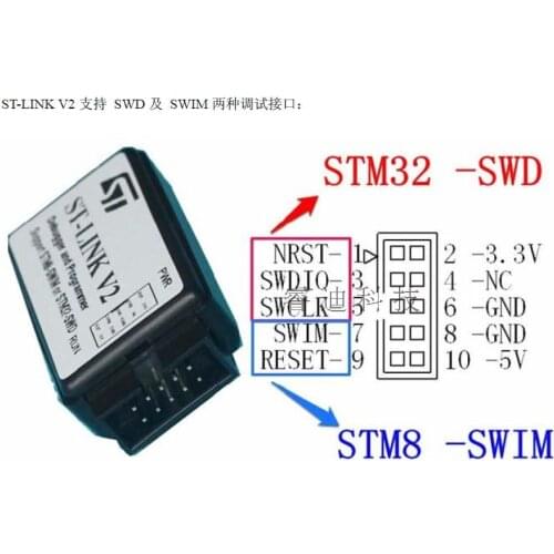 St Link V2 Auto Upgrade Support Stm8 STM32 Downloader Programmer Emulator