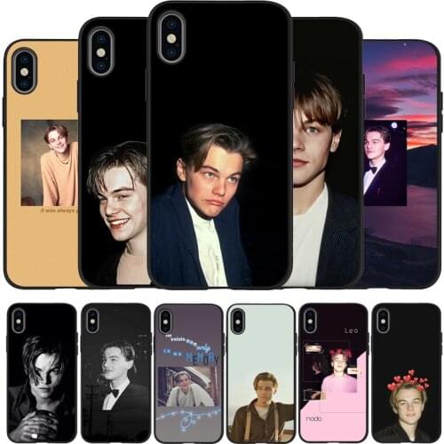 Cool Leonardo Dicaprio young Black TPU Silicone Soft Phone Case For iPhone 11 12 Pro X XR XS MAX 5 6 7 8 Plus SE 2020