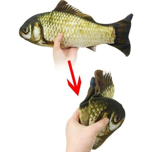 37cm New Appearing Fish Magic Tricks Close Up Magic Fish Appearing From Card Case Magia Gimmick Funny Magic Fish For Magicians