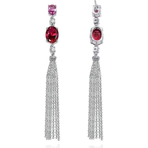 Designer Fashion 925 Sterling Silver Jewelry 3A Cubic Zirconia Party Earring