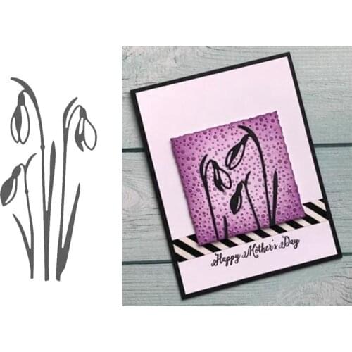 Elegant Flower Tulip Metal Cutting Dies Stencils for DIY Scrapbooking Photo Album Decorative Embossing Card Crafts Die Cut 2019