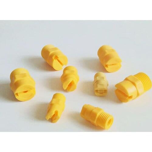 Plastic spray nozzle flat fan shape water flow 1/8.1/4.3/8.1/2 inch male thread,car auto Metal cleaning mist fog Humidifying