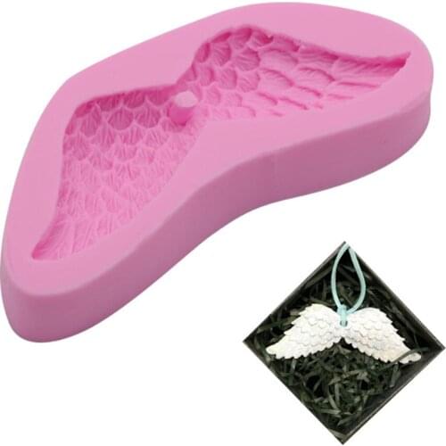 Angel Wings Shaped Cake Decoration Mold Chocolate Candy Baking Tool Craft Silicone Cake Mold kitchen Pastry Tool