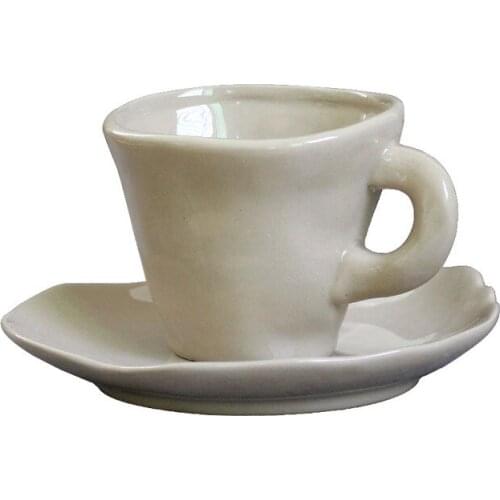European-style Classic Coffee Cup with Saucer Ceramic Coffee Cup Afternoon Tea Set Cafe Coffee Mug Drinkware Home Decor